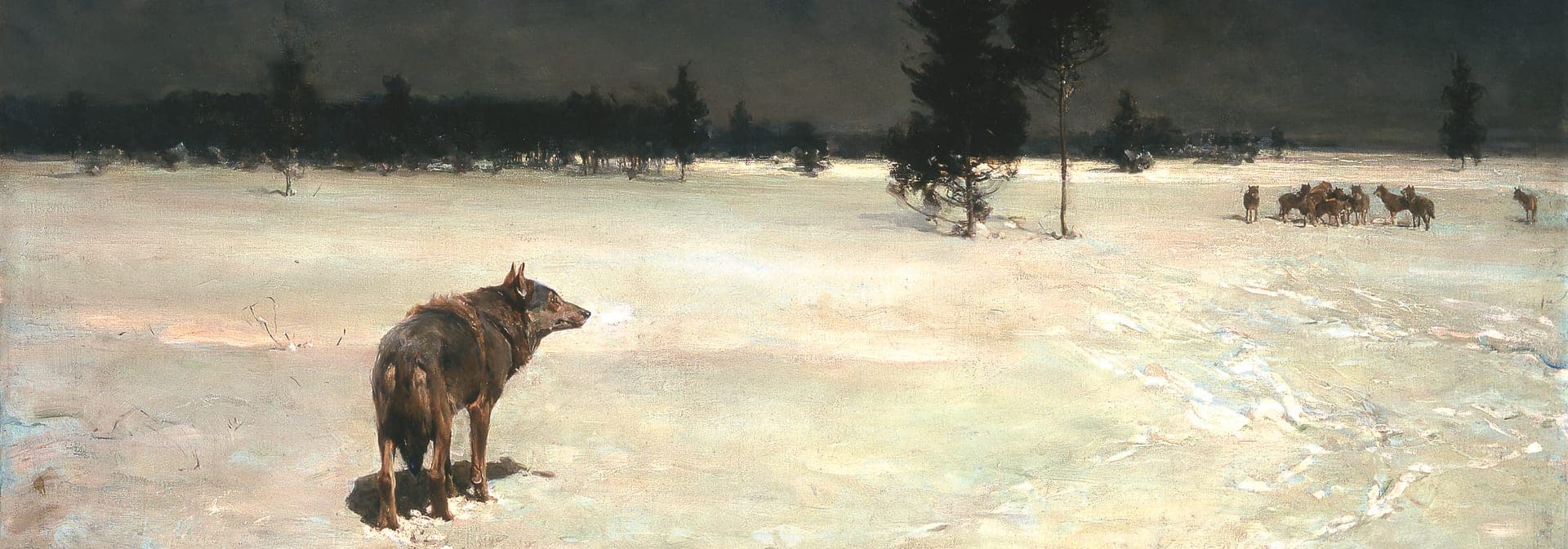 Fragment obrazu Alfreda Wierusza-Kowalskiego