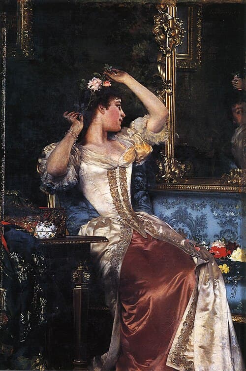 Władysław Czachórski Przed lustrem — 1888