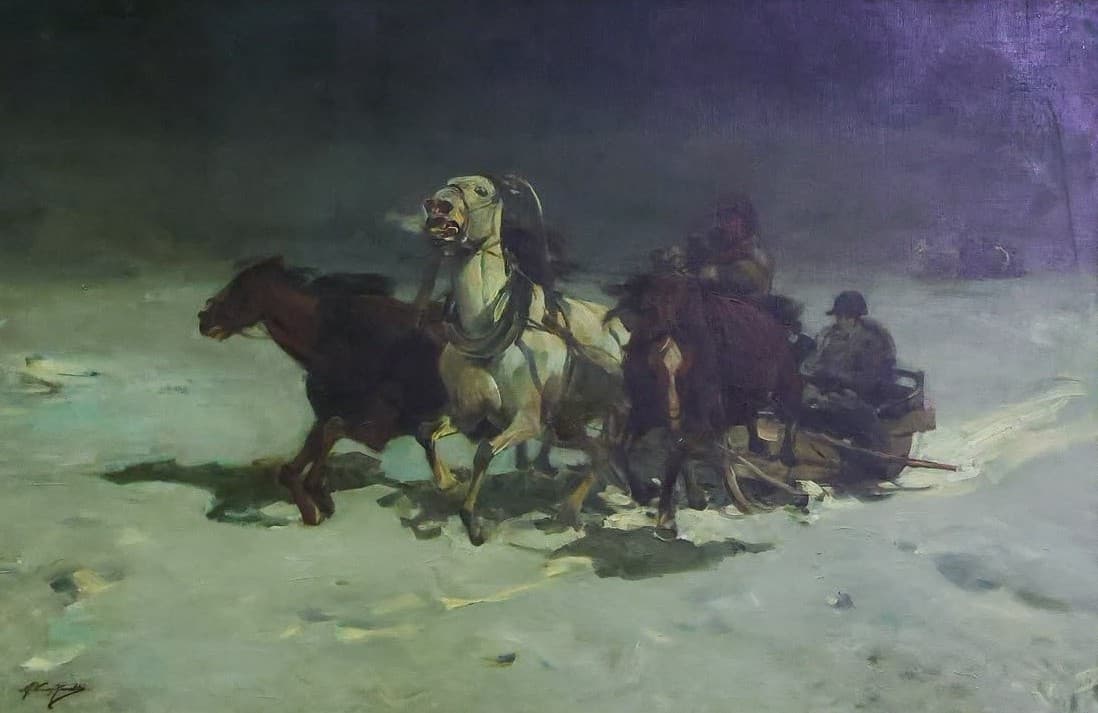 Zima - Odwrót Napoleona spod Moskwy