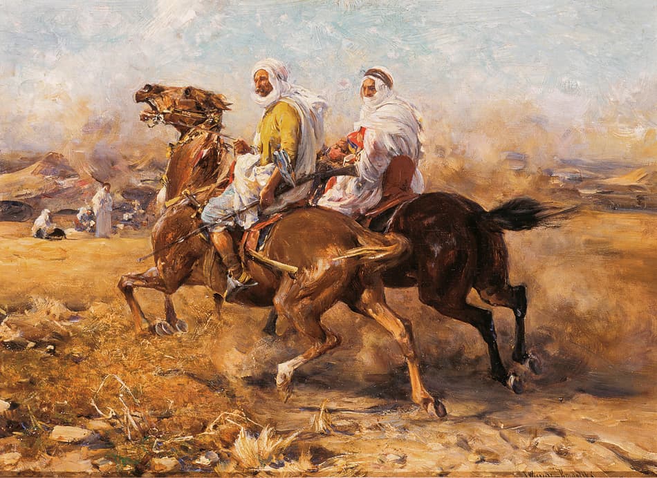 Beduini, ok. 1904; 80 x 129 cm; Muzeum Narodowe w Warszawie