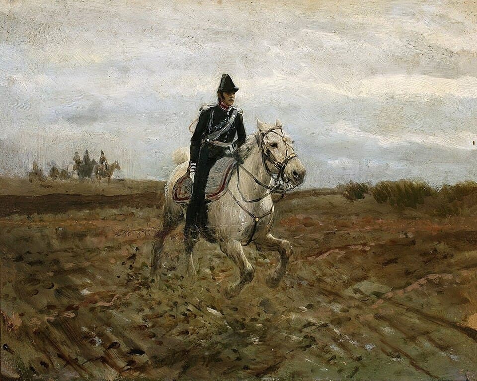 Maksymilian Gierymski Z rozkazem (Adiutant sztabowy z 1830 r.) — ok. 1869