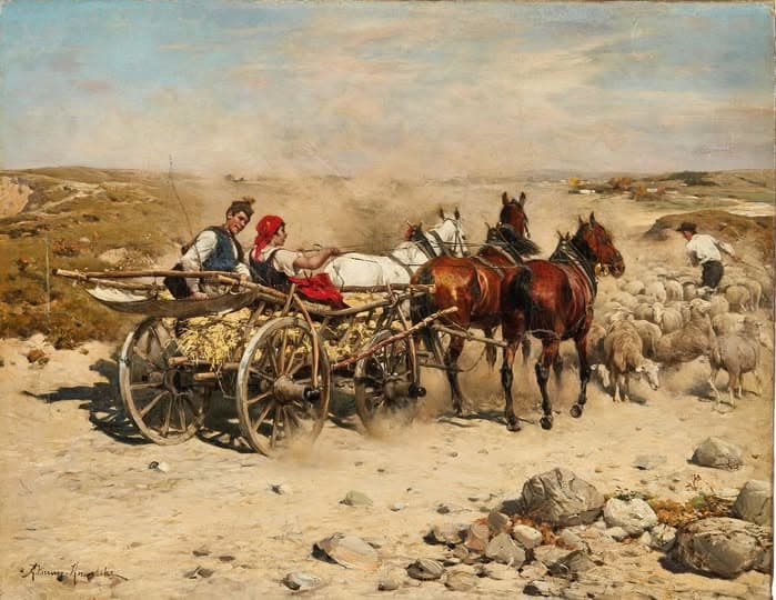 Wesoła jazda, 1885, 80 × 106, kolekcja prywatna