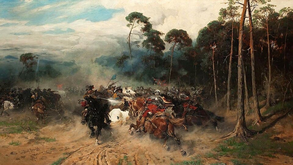 Józef Brandt Potyczka ze Szwedami — 1878