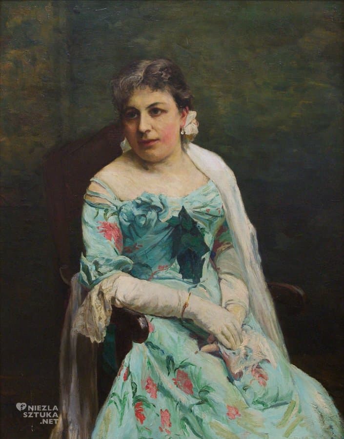 Portret Jadwigi Wierusz-Kowalskiej (żony malarza) 1907 Muzeum Okręgowe w Suwałkach