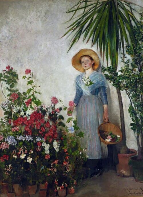 Olga Boznańska W oranżerii (1890)